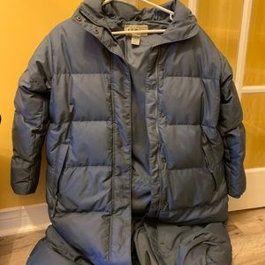l.l bean down feather coat